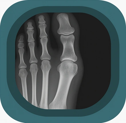 X ray toe anatomy icon-1